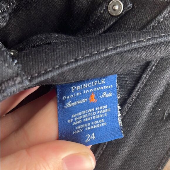 Principle Denim Innovators American Made Black Skinny Jeans Full-Length 24 - Picture 4 of 14
